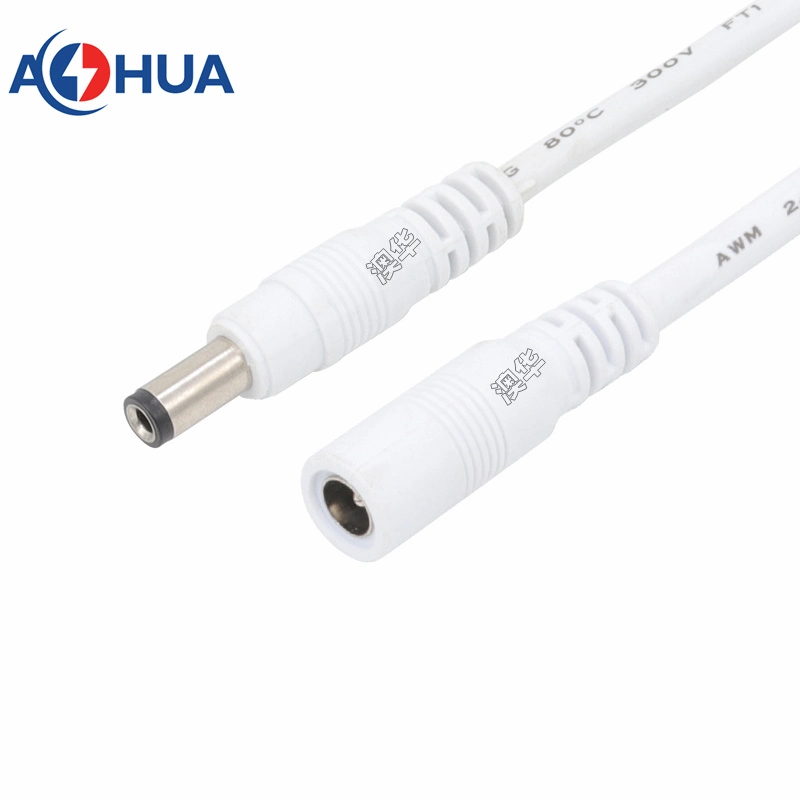 M11 DC Conector hembra macho rápido 5.5*5.5*2,5 mm de 2,1 mm Tipo de alimentación de señal de baja corriente Pre-Wireplug con Cabl para vídeo y audio equipo de Monitor de seguridad CCTV