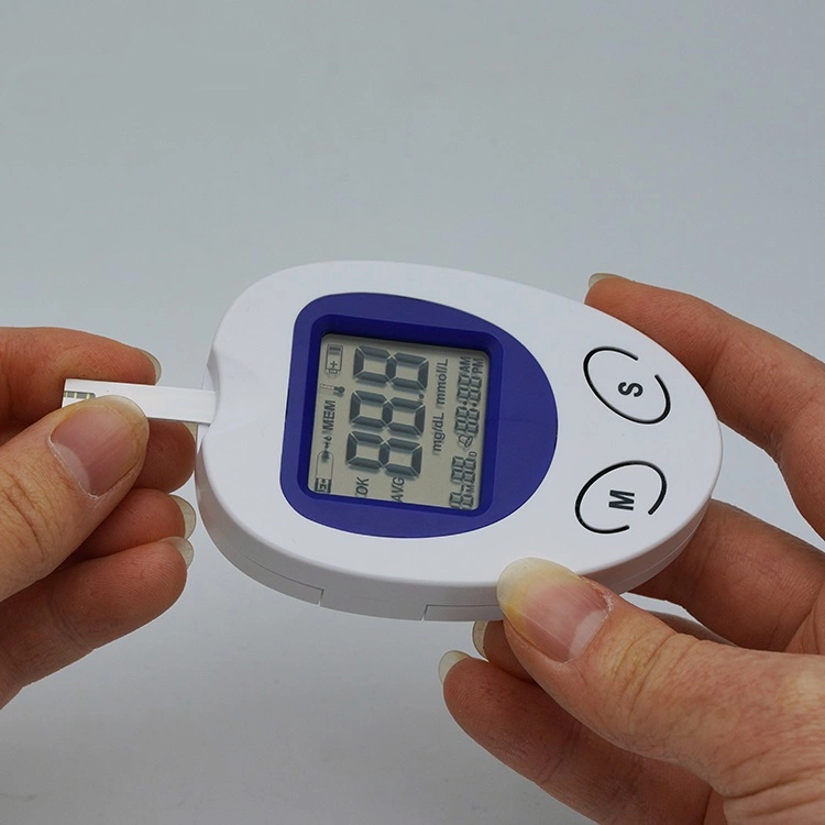 Hot Selling LCD Display Handheld Blood Glucose Sugar Test Meter CE Certificated Testing for Home Use