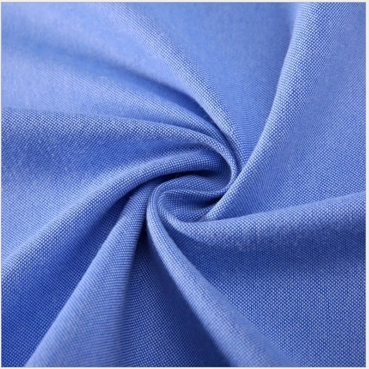 Yarn-Dyed CVC 50/50 Oxford England Classic Casual Dress Shirt Uniform Fabric