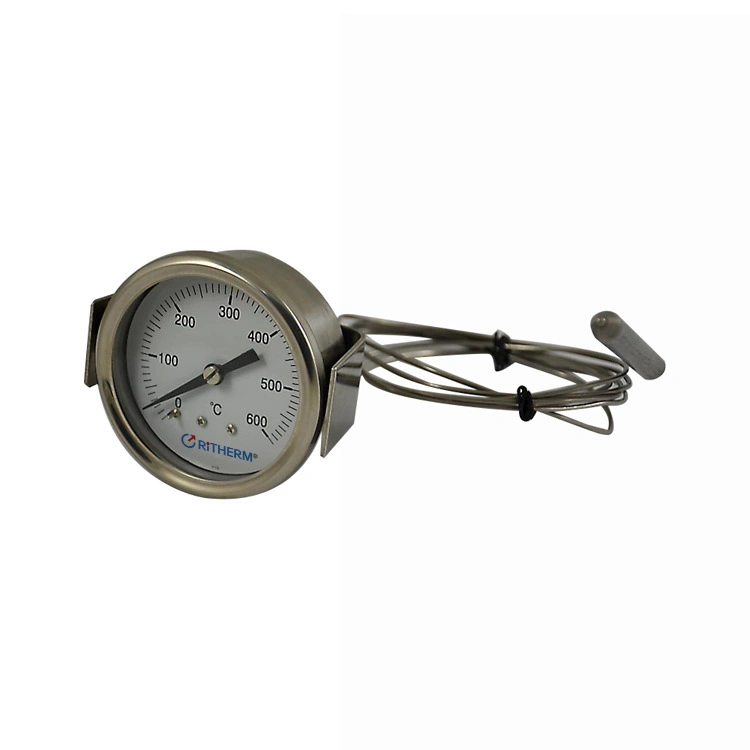 Back Connection Vapor Tension Pressure Type Dial Capillary Thermometer for Boiler