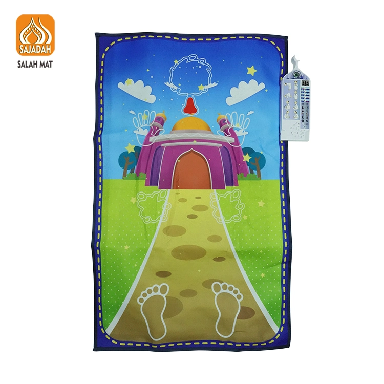 Tapis de prière électronique pliable interactif Hotly S315 pour enfants avec motif musulman.