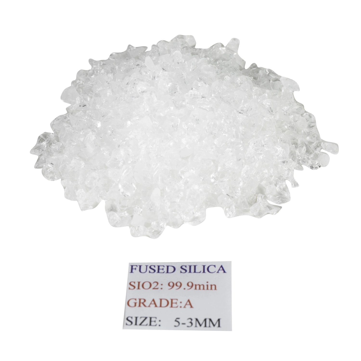 Sio2 99% распыленных кварцевый песок 5-3 мм используется для Quartz керамический убедительным