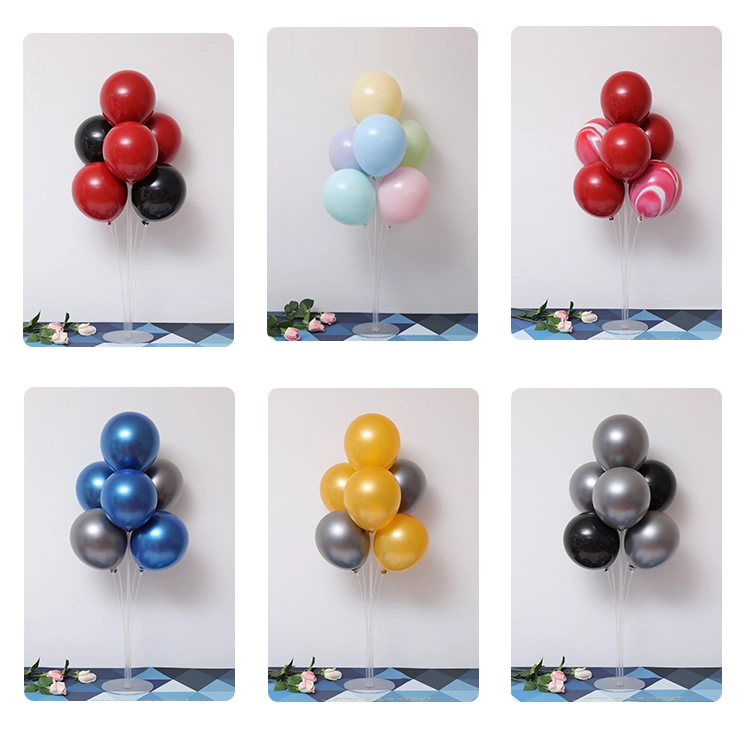 Parte de suministros y Juguetes Juegos de globos en forma de corazón Flor de la copa metálica Stick Wholesale/Supplier Beer Pong globo