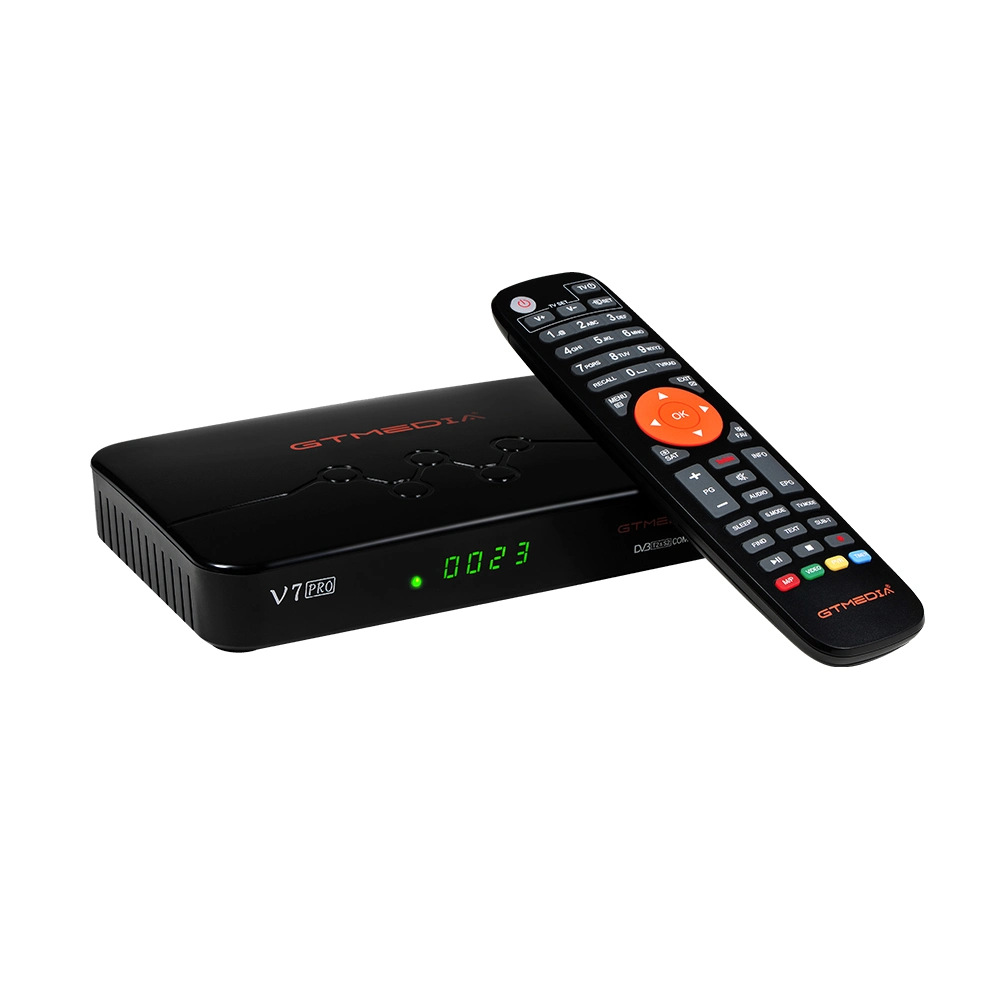 Nouveau décodeur d'atterrissage V7 PRO HD avec WiFi intégré AVS+ Nouveau récepteur satellite numérique Smart TV gratuit (V7 PRO)