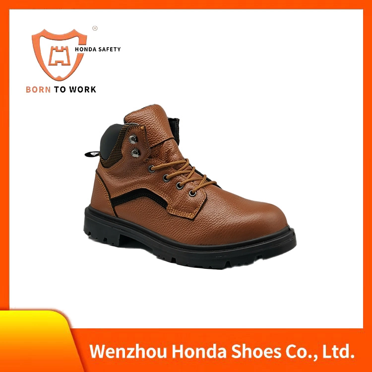 High Cut Leather Boots Anti Slip Fashion Men Safety Shoes Casual Shoes