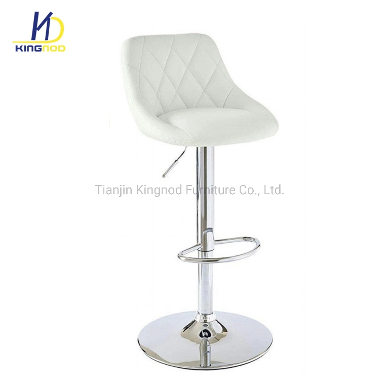 Popular Nordic Style PU Leather Thick Foam Rotary Bar Chair