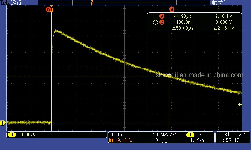 Essai de tension 20kv impulsion par la norme IEC 60060