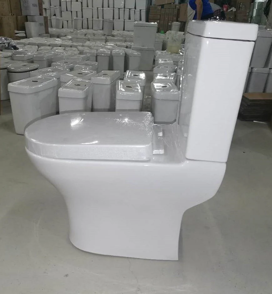 Sairi Floor Mounted Dual-Flush PP Soft Close Cover Ceramic Chinese Sanitary Ware Toilet