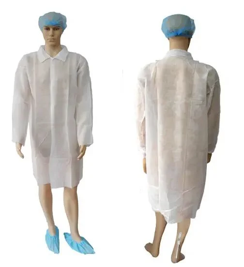 Bata de laboratorio monos protectores Abrigo uniforme desechable bata de laboratorio ropa Azul Gown aislamiento