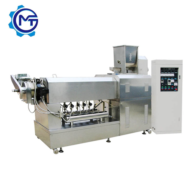 Human-Machine Interface Puff Snack Food Machine Double Screw Extruder Machinery