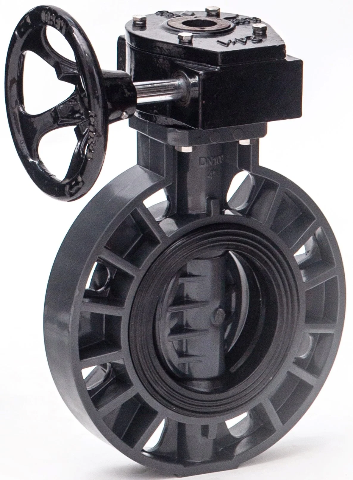 High Quality Plastic Wafer Type Pneumatic Control Flanged Butterfly Valve PVC Non Actuator Butterfly Valve Body UPVC Worm Gear Electric Butterfly Valve