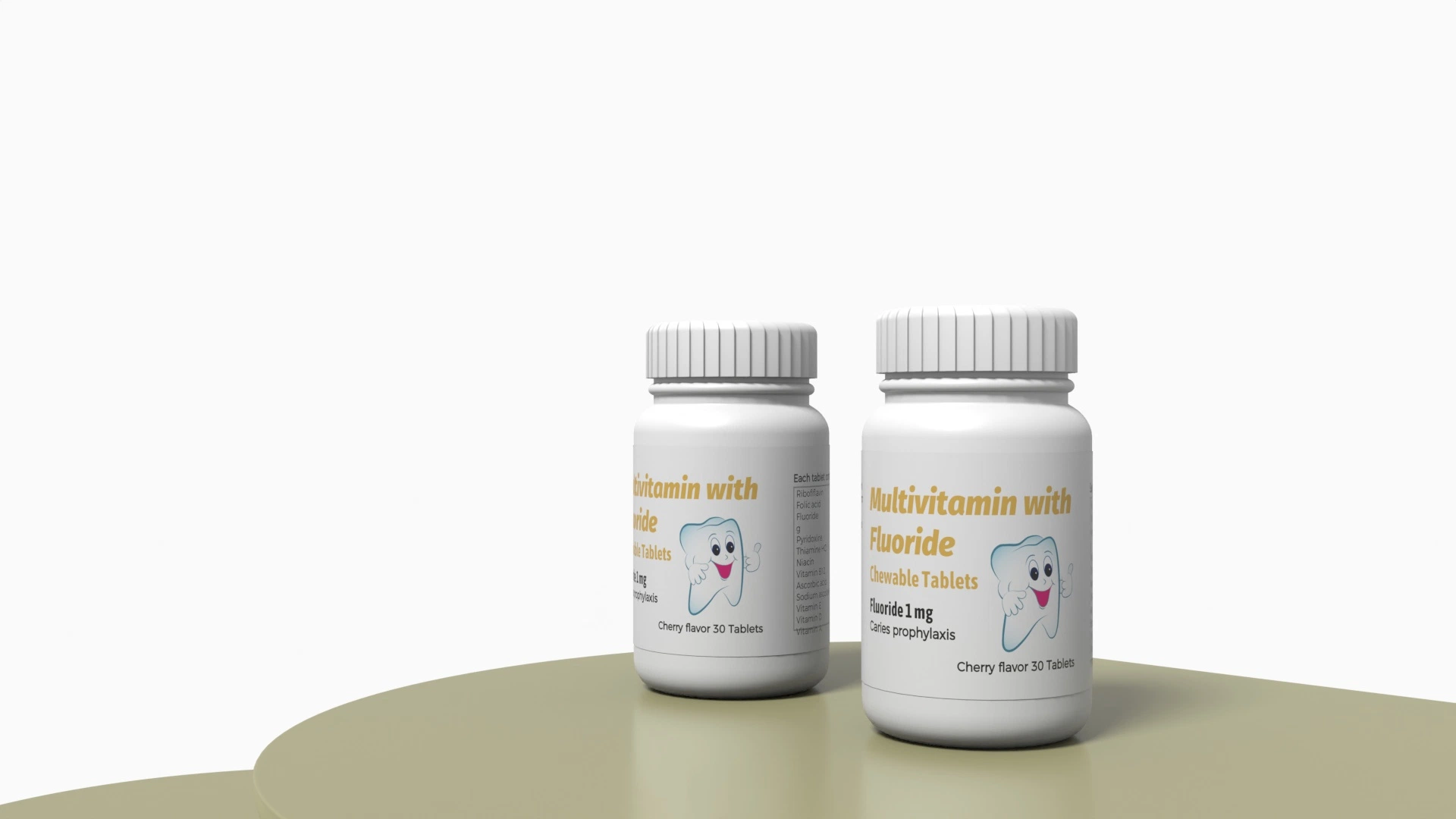 Healthcare suplemento multivitamínico y fluoruro de pasta de dientes Comprimidos masticables OEM Service Vitmain