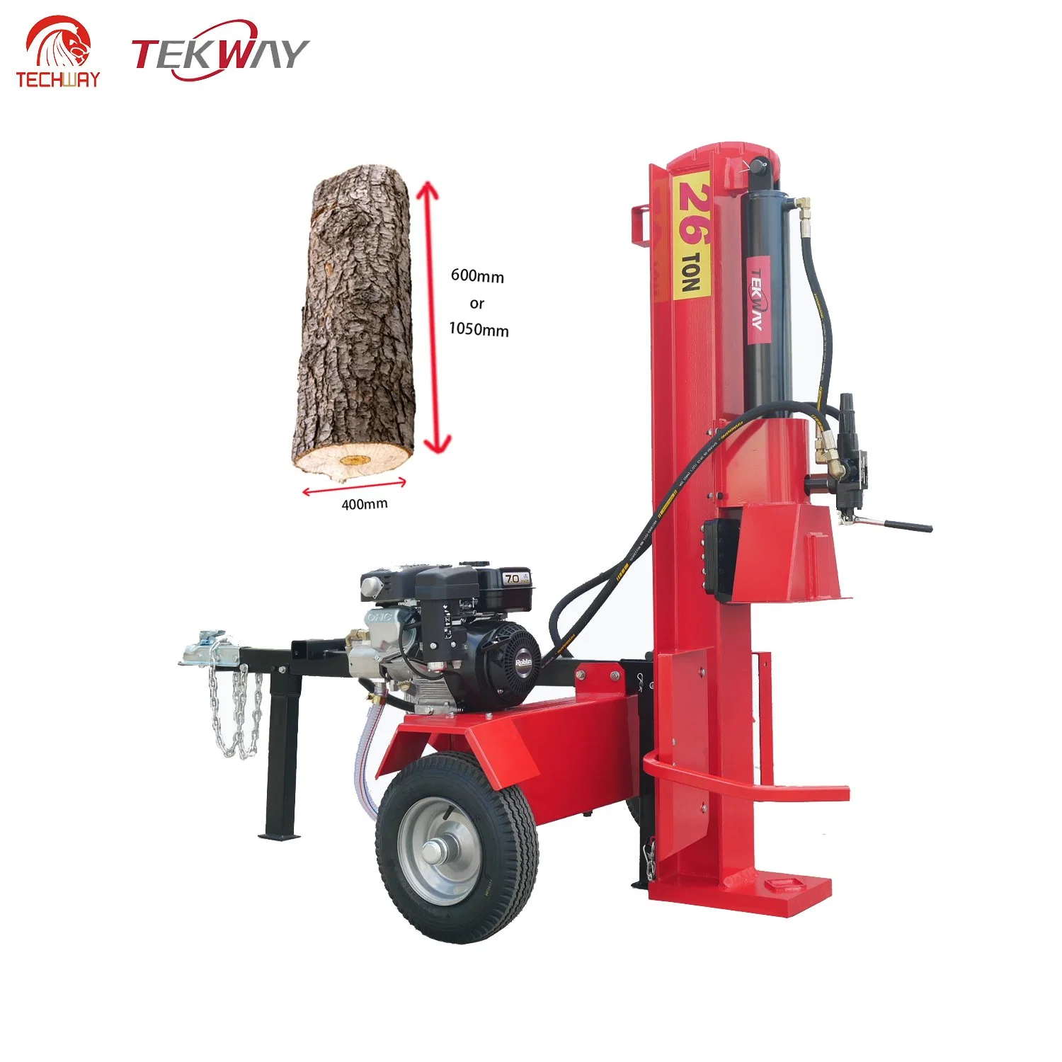 25ton/26ton New CE Hydraulic Gasoline Log Splitter 610mm