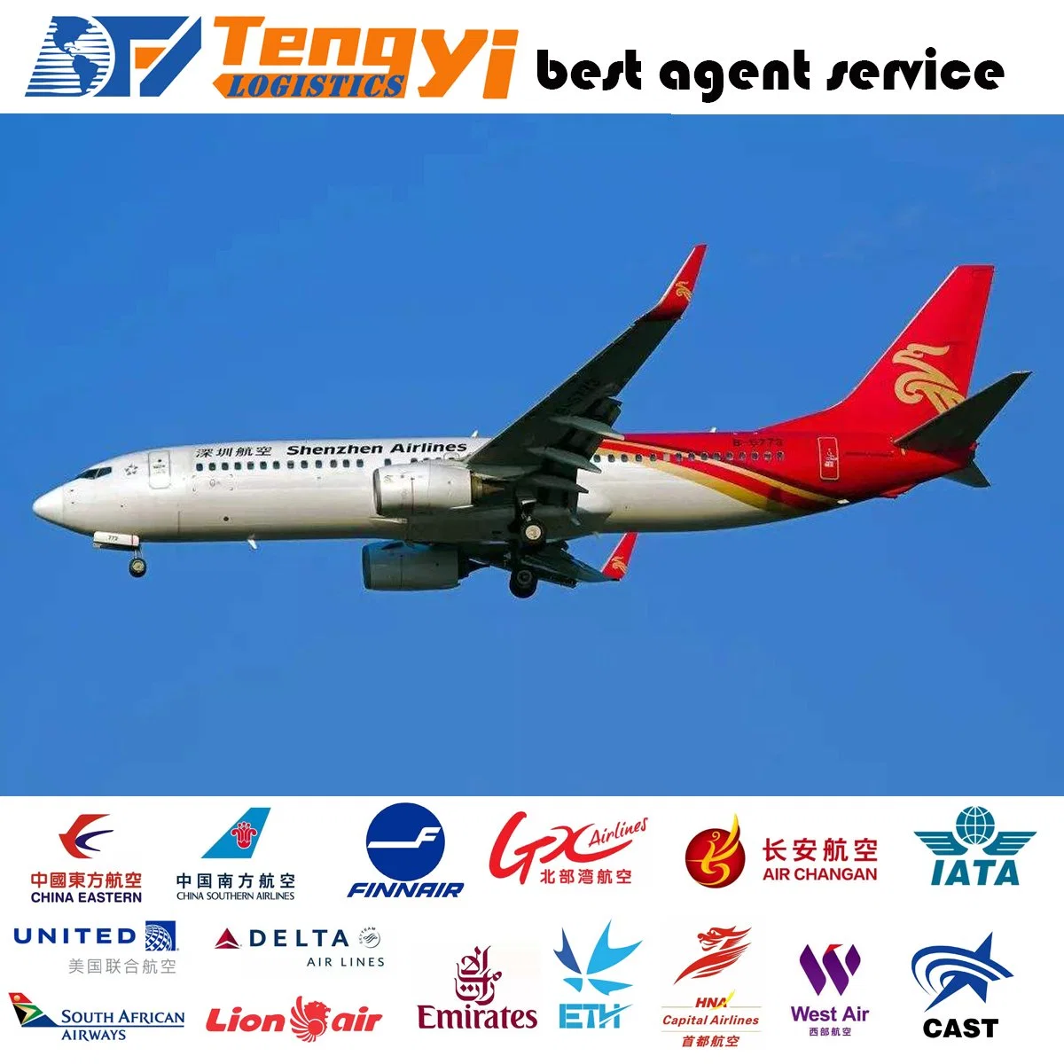 Cheapest Fast China Shenzhen to Reunion Aircargo Airrate Airfreight