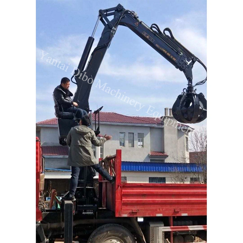 4 V pequeno hidráulico Lumber guindaste garra garra garra da escavadora CE Manipulador