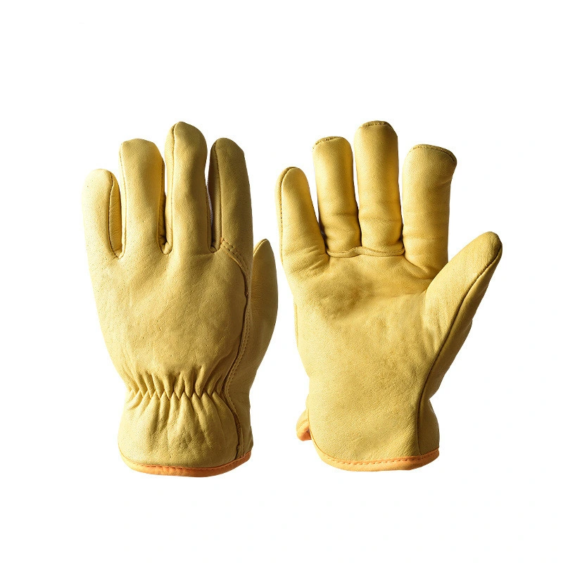 La peau de mouton Jardin Wear-Resistant gants gants de protection en cuir de travail quotidien