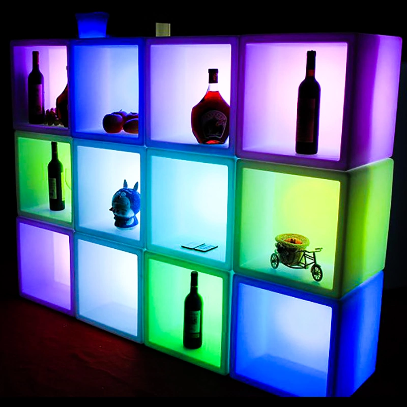 Rechargeable Battery Powered Bar Light Bright LED Waterproof Square Ice Bucket