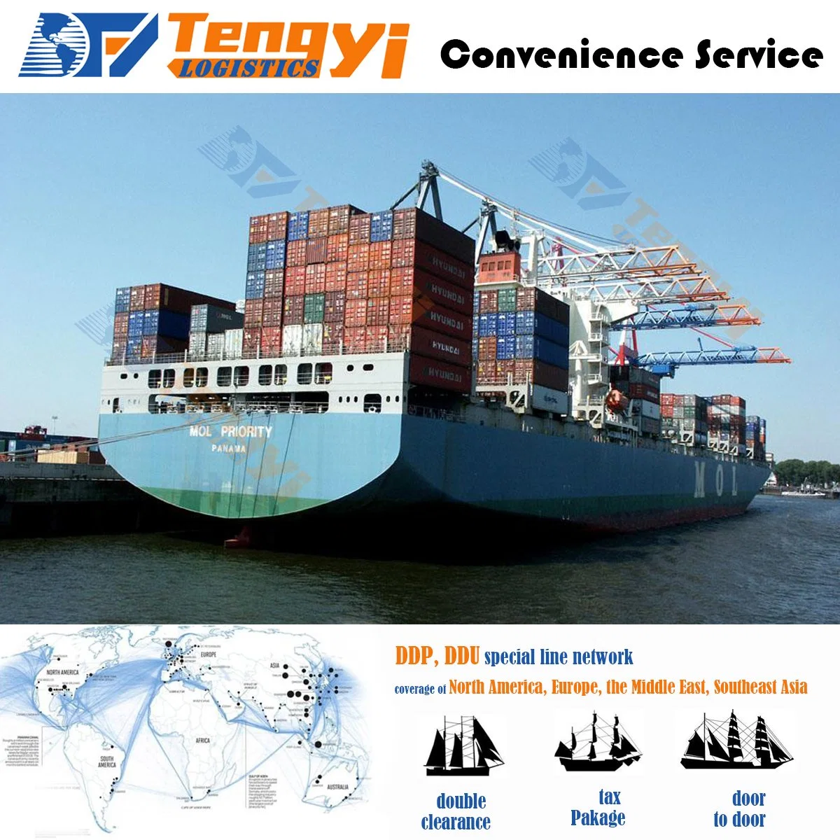 Sea Freight From China to USA with Fast Time Shenzhen to Worldwide