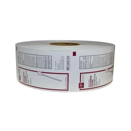 Pet OPP CPP Laminated Film Roll Packaging Roll Material Iodine Wipes