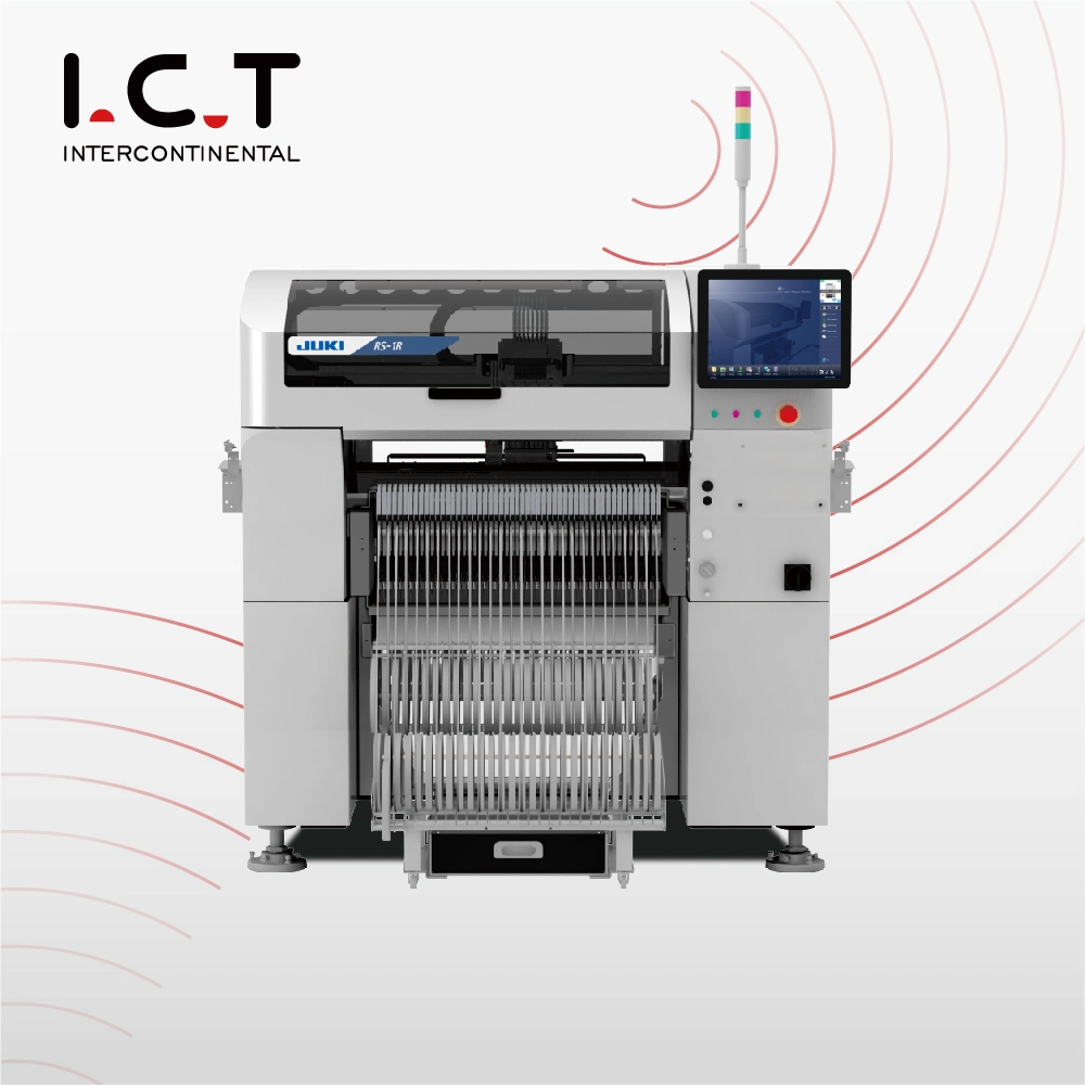 Precio de bajo coste Juki Chip PCB de montaje superficial SMT Mounter coger y colocar la máquina 4 jefe de equipo SMT