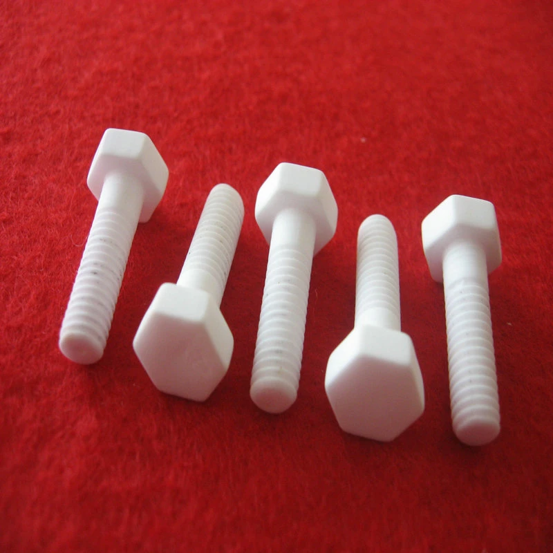 Wear Resistance in Stock Glazed M5 M10 Zro2 Zirconia Ceramic Electrical Screw Spike for Sale