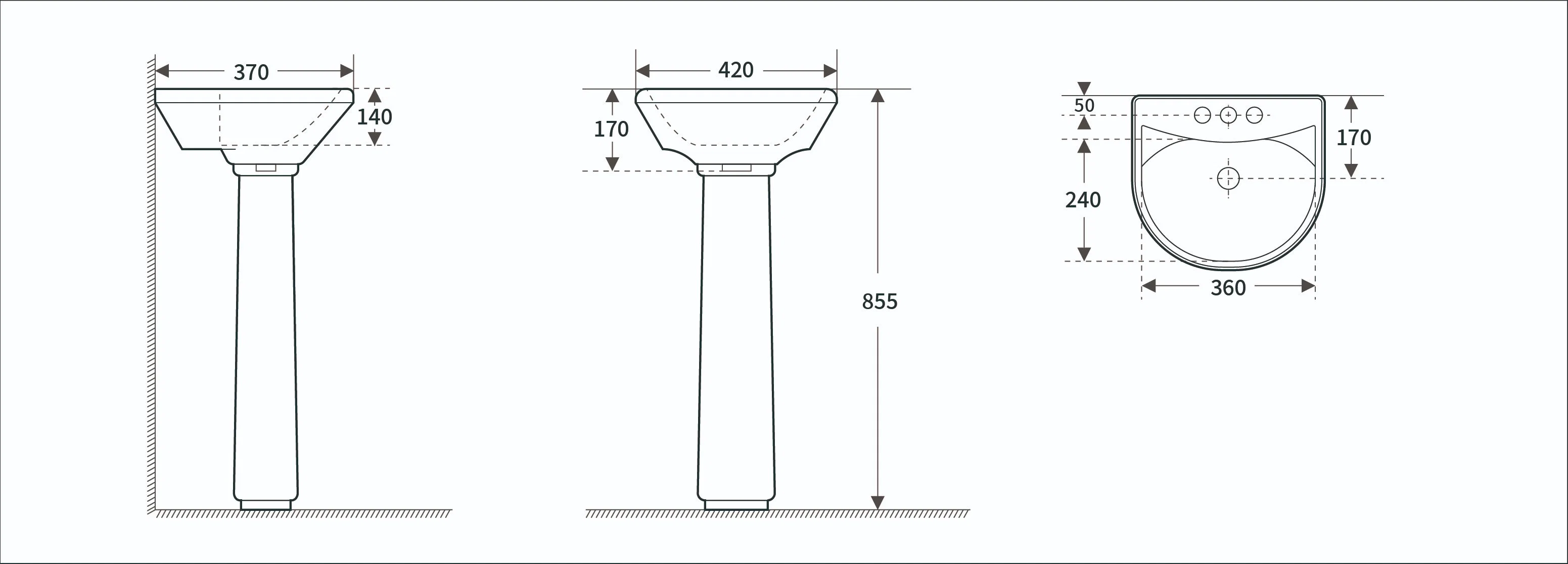 WC cUPC Ceramic lavatorio certificado hecho a mano diseño compacto Blanco Oval Cuarto de baño de Porcelana lavabo de pared a pared lavabo independiente