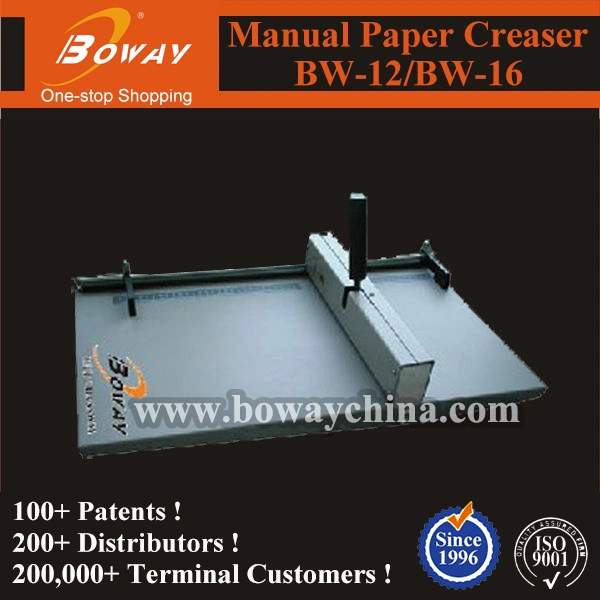 Main Manuel Operatiing ad Bureau A3 A4 Format de papier Creaser Machine BW-16