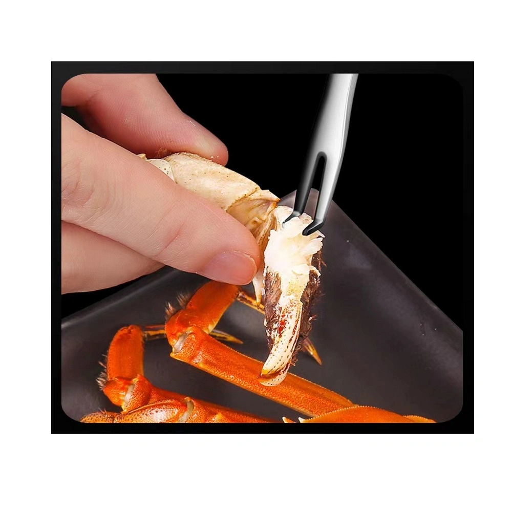 Multi-Function Lobster Crab Needle Stainless Steel Walnut Needle Fruit Fork Kitchen Gadgets Seafood Tools Esg18520