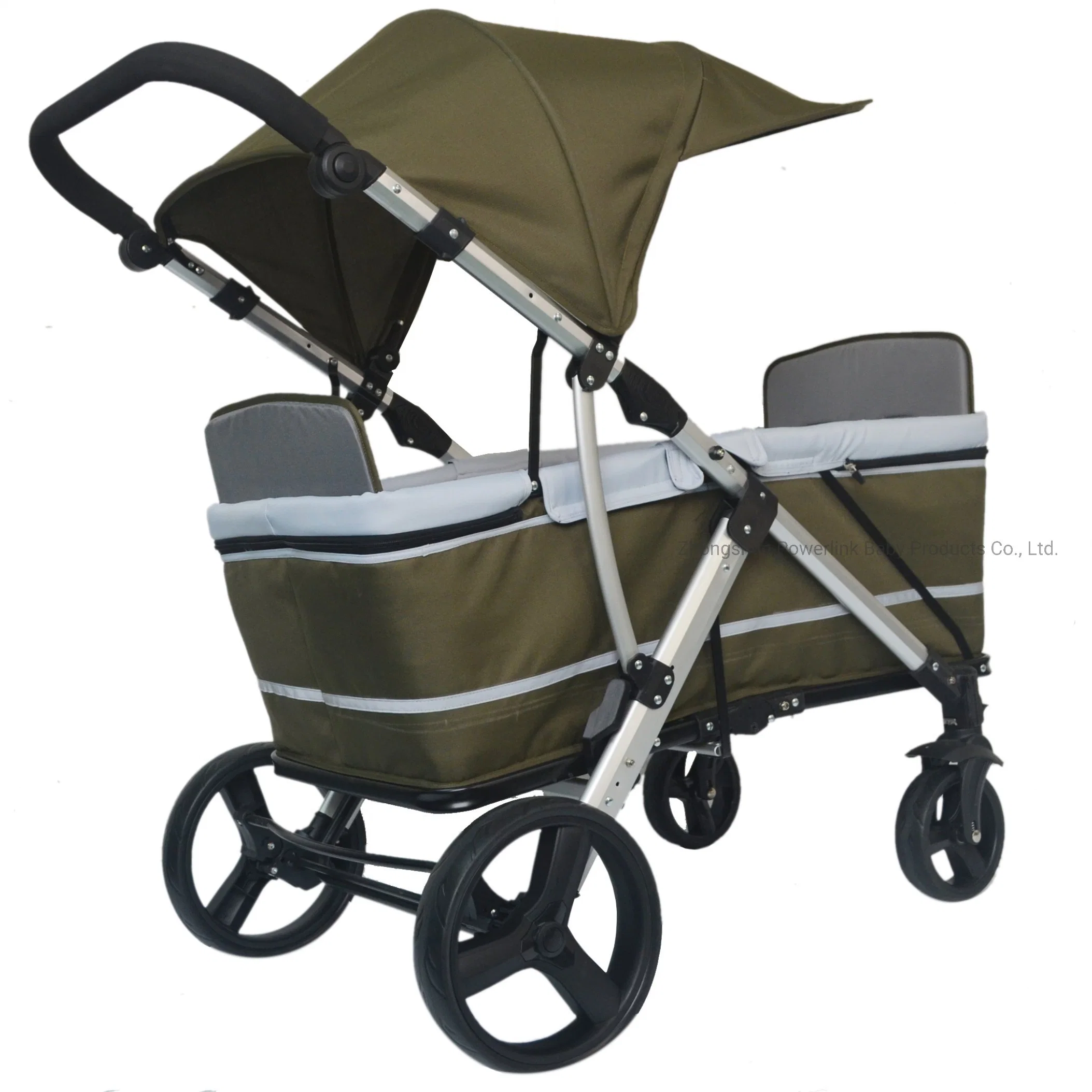 W985 New Popular Folding Metal Stroller Wagon Wholesale/Supplier Outdoor Baby Trolley