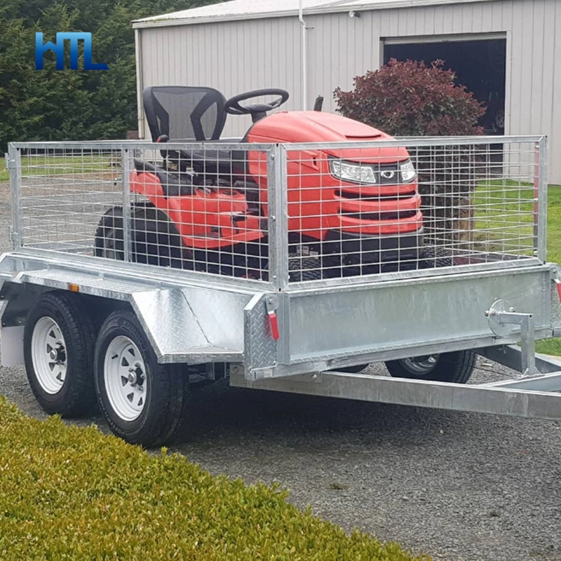 Customized Heavy Duty Storage Foldable Galvanized Steel Trailer Cage 6 X 4