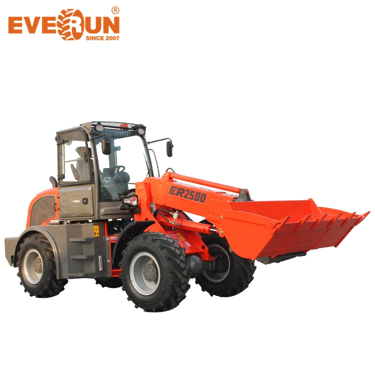 Everun CE Approved Er2500 2.5t Multi-Attachment Agricultural Equipment Chinese Front Telescopic Wheel Handler/Loader