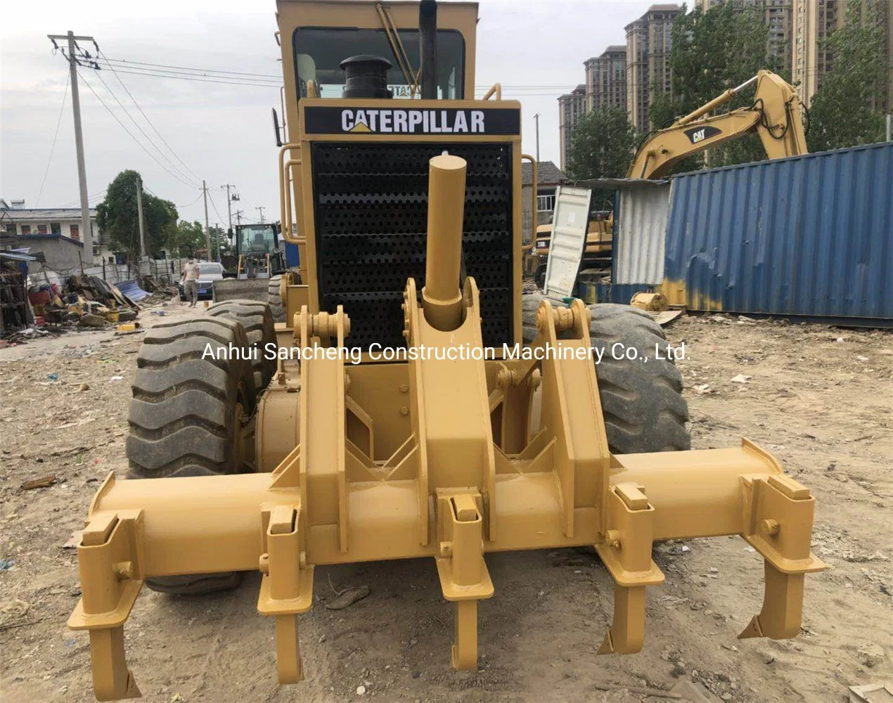 La niveladora de carretera utilizó máquinas Caterpillar 140g para la niveladora de construcción de carreteras