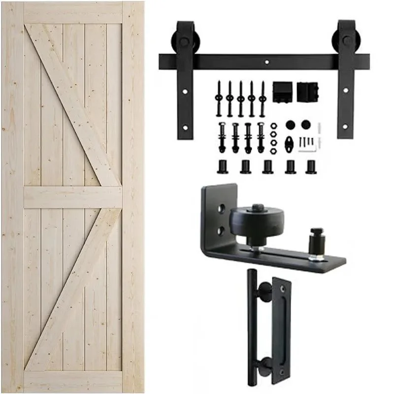 American Barn Door Rail Removable Wooden Door Hardware Accessories