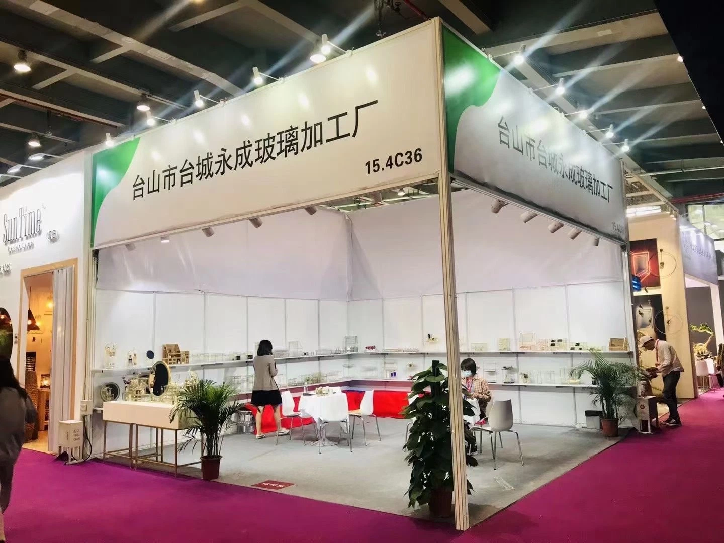 Exhibition Square Aluminum Profiles Upgraded Standard Booth