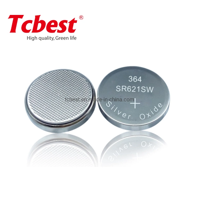 Sr621W 364 Silver Oxide Battery Type 1.55V Batteries AG1/Sr621 Silver Oxide Battery Sr621 Silver Watch Battery