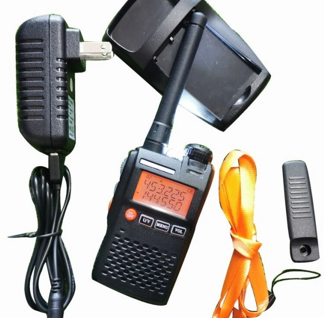 2020 Baofeng Mini Walkie Talkie UV-3r Long Range UHF VHF Handy Two Way Radio with LCD Display Dual Band Walkie Talkie