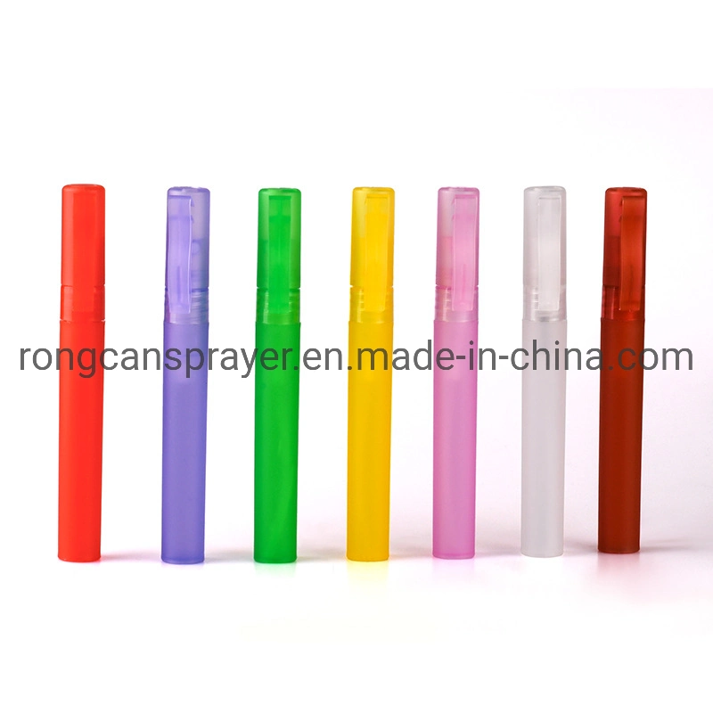 Manufacture Sale 5ml /10ml/15ml/20ml Colorful Plastic Pen Spray Bottle Perfume Atomizer