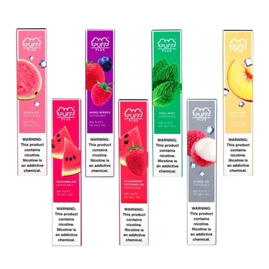 Disposable/Chargeable Bulk Cheap E Cigarettes Puff Bar Plus Pod 800 Vape 550mAh V