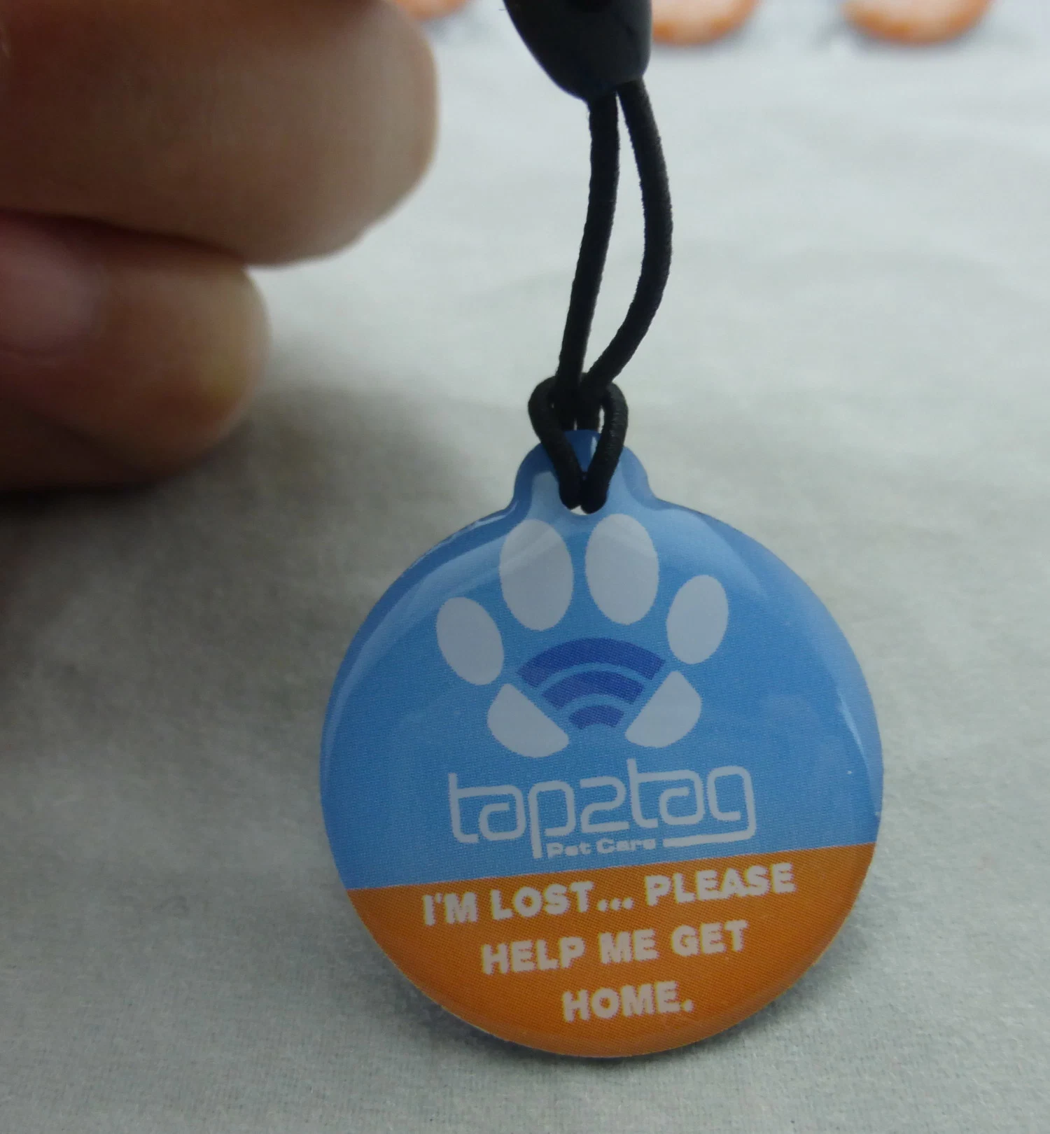 NFC Pet ID Tag with Qr Code 28mm Small Round Android NFC Tag for Note 3 - Accept Customized Production