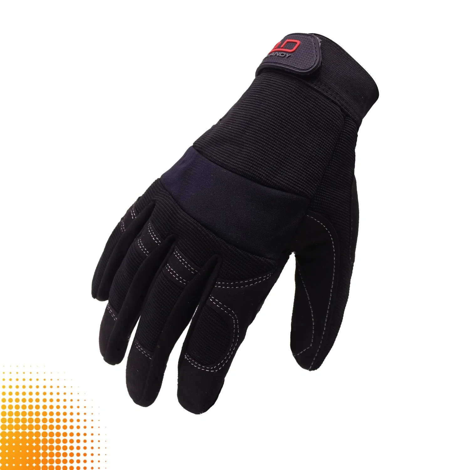 Prisafety Black Comfortable Dexterity Protective Gloves Mechanic Anti Abrasion Safety Working Gloves for Men