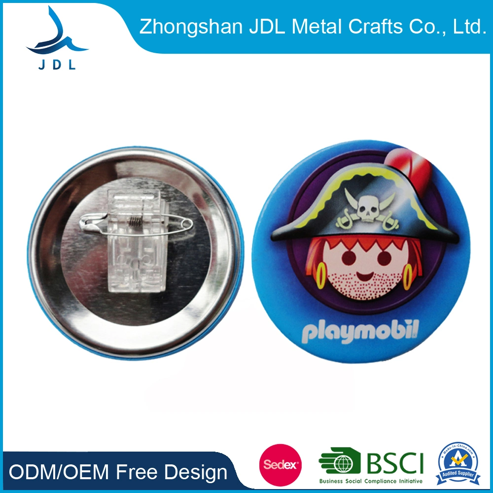 Factory Direct Alloy Vaccinated Metal Brooches Sale Cheap Metal Craft Volunteer Tinplate Button Badge Craft