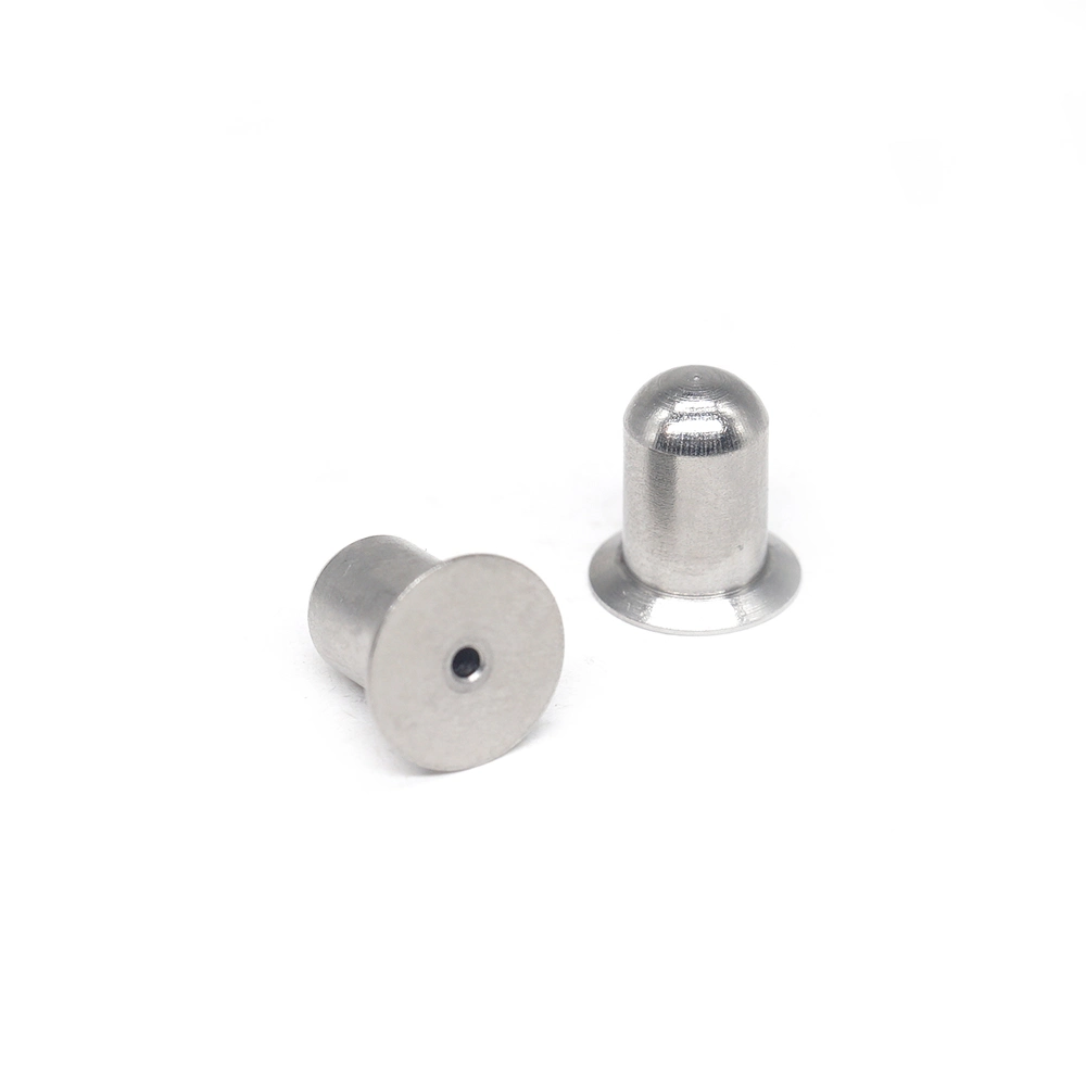 Stainless Steel Rounded End Flat Head Dowel Pins Clutch Clasp Fastener Lock Pin Galvanized Steel Rivet CNC Machined Parts