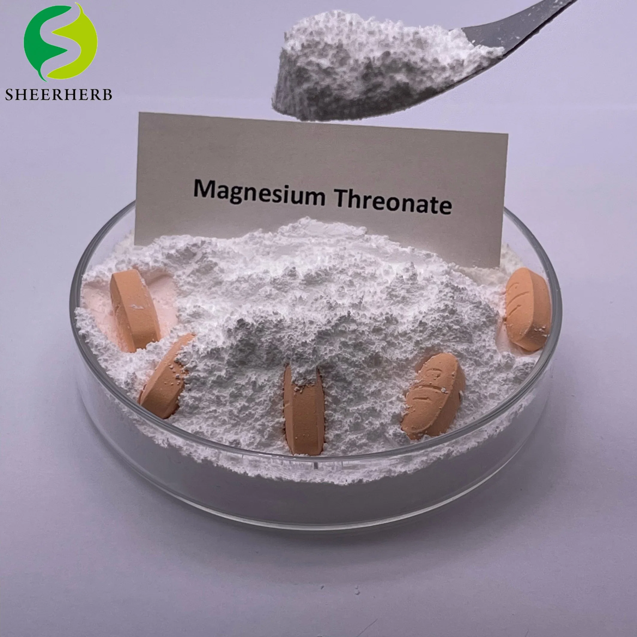 Sheerherb Factory Provides Nootropic Supplements 99% Magnesium L-Threonine CAS 778571-57-6 White Powder Magnesium L-Threonine Salt