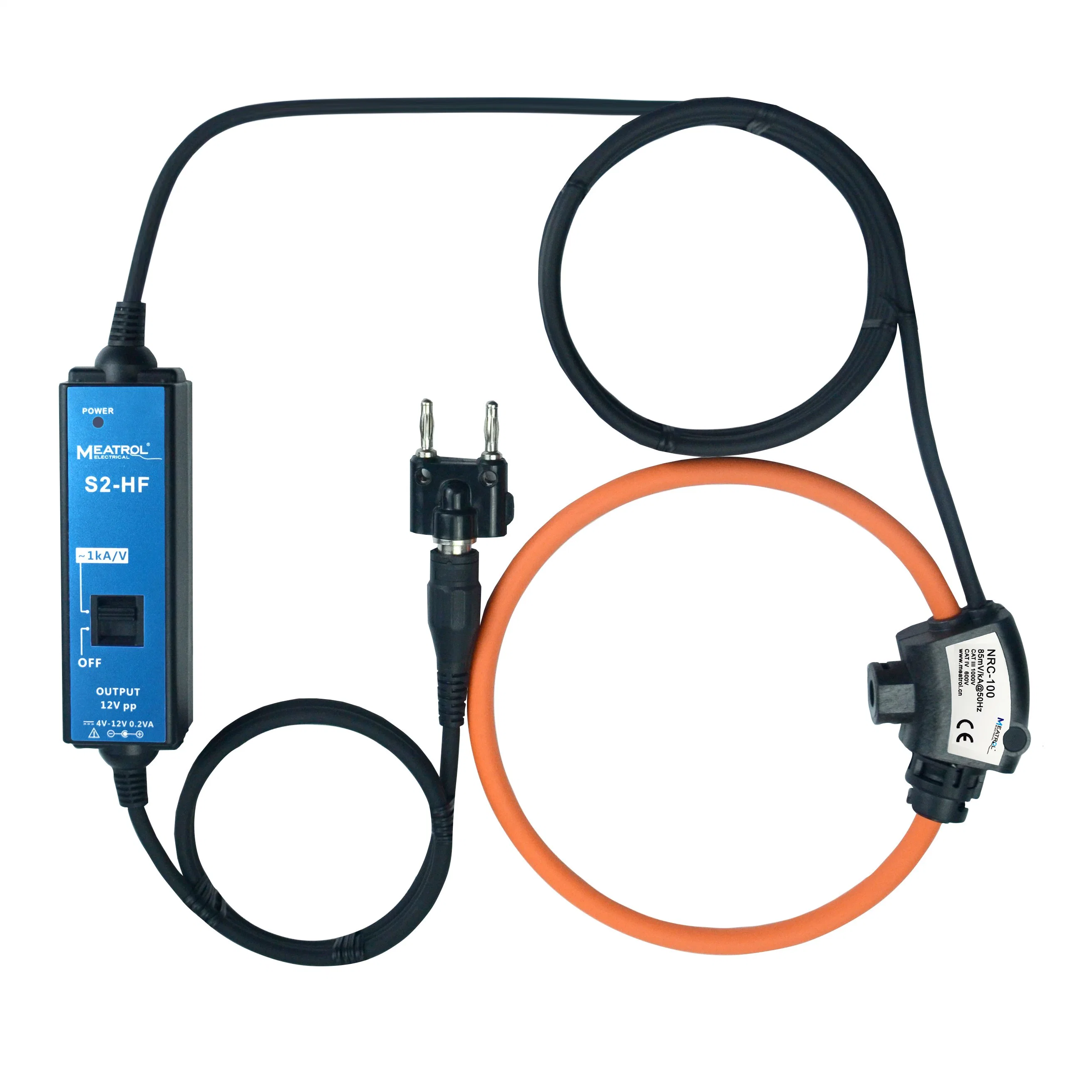 3V AC Output Single Phase Rogowski Coil Integrator Handheld Current Probe for Multimeters