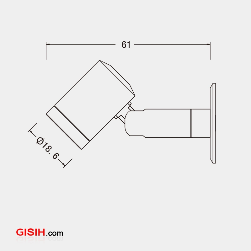 Movable 1W Recessed LED Under Cabinet Kitchen Light LC7308X