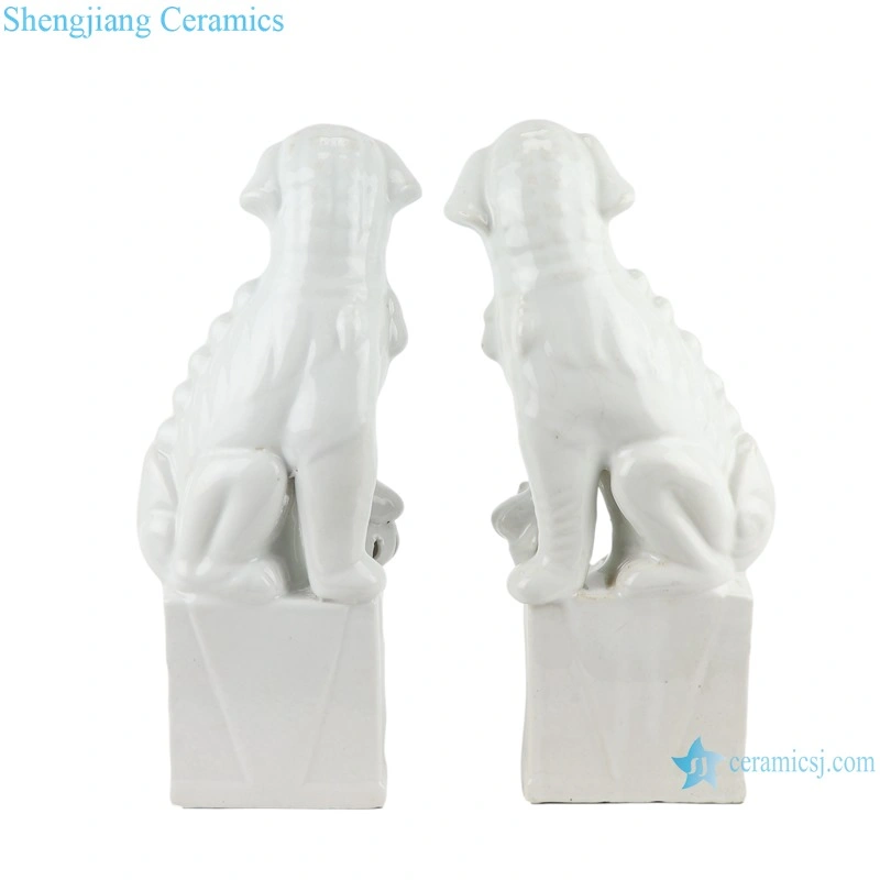 Rzsc30-31-32 Jingdezhen Carving Ceramic Foo Dog for Home Decoration