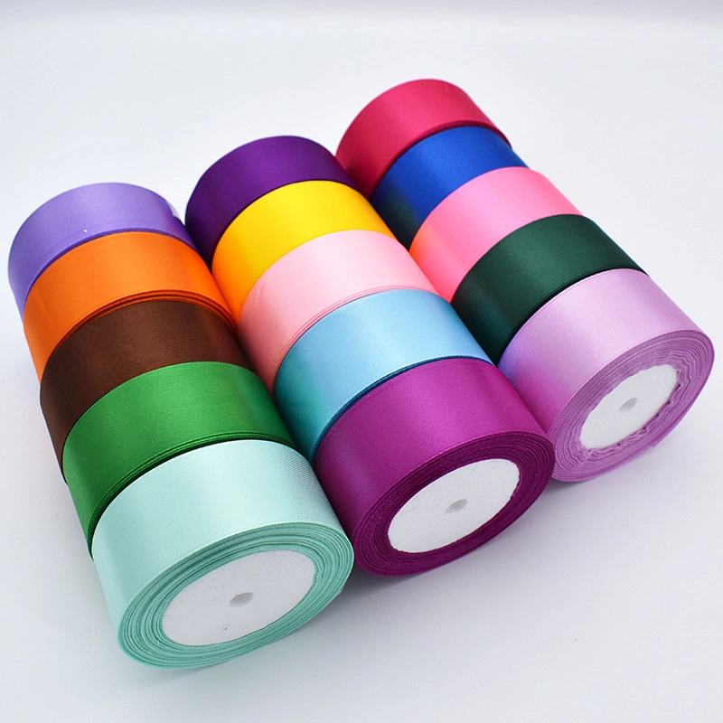 Wholesale Printed Lace Ribbon Customized Satin Printed Ribbon Decoration Polyester Satin Ribbon