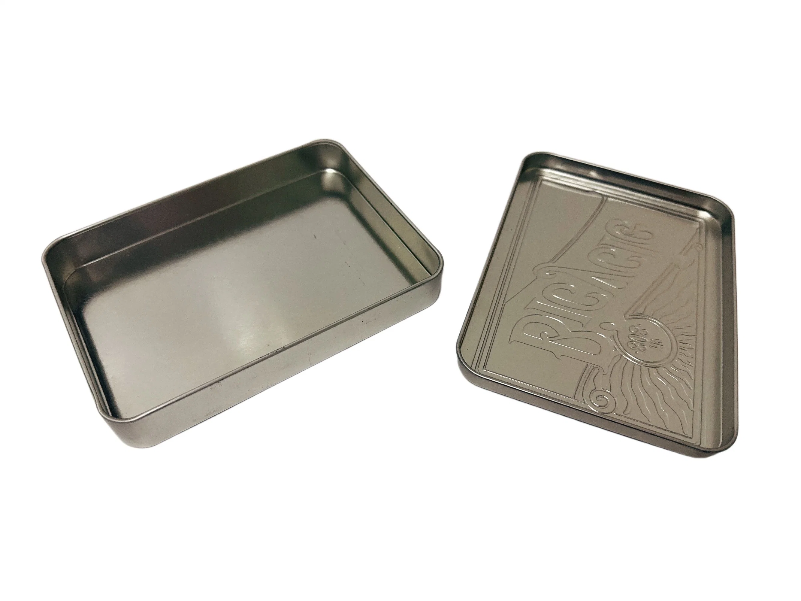 Rectangle Shape CD and DVD Gift Tin Metal Tin Case Storage Tin Can Packaging Tin Box