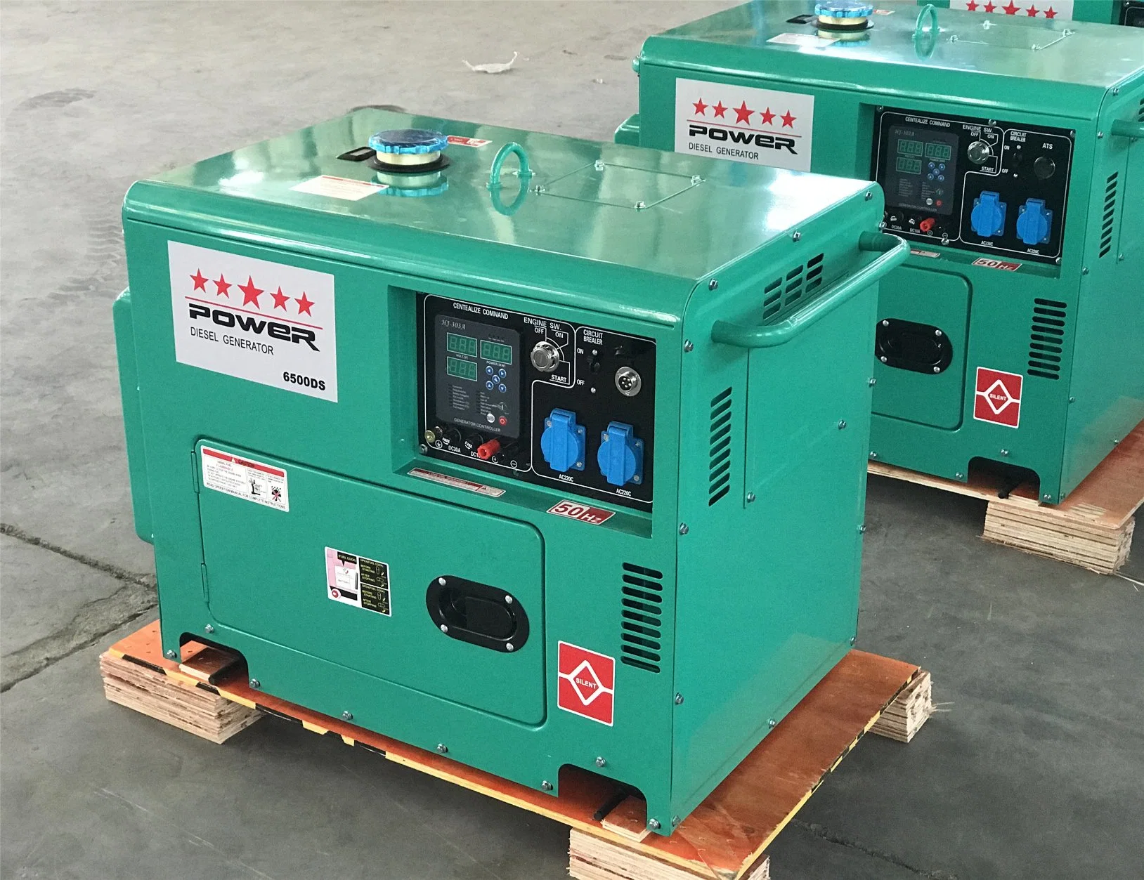 Portable Air Cooled Silent Diesel Generator Set 5kw