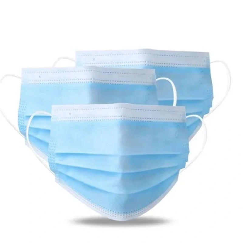 in Stock China Factory Facemask 3 Ply Earloop Disposable Face Mask
